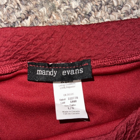 (#003) BURGUNDY PENCIL SKIRT - Picture 2 of 3